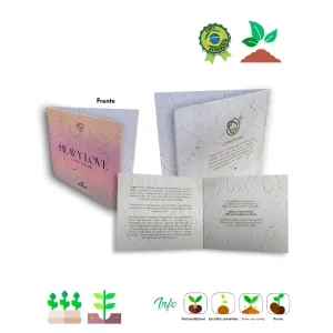 Convite Papel Semente Abre e Fecha 716