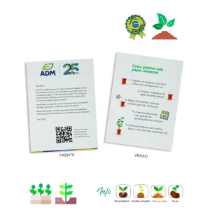 Convite Papel Semente 14x19 cm