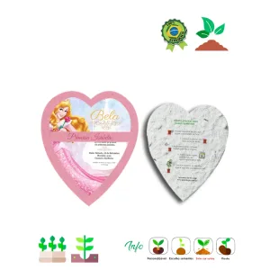 Convite Ecológico Coração Papel Semente 103