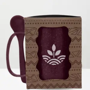 caneca de fibra de açaí ecológica personalizada