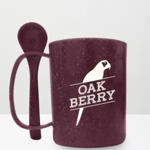 caneca de fibra de açaí ecológica personalizada