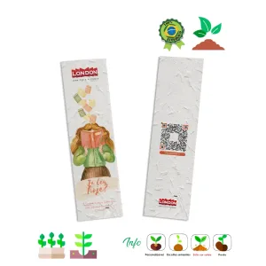 Marcador de Páginas Papel Semente 062